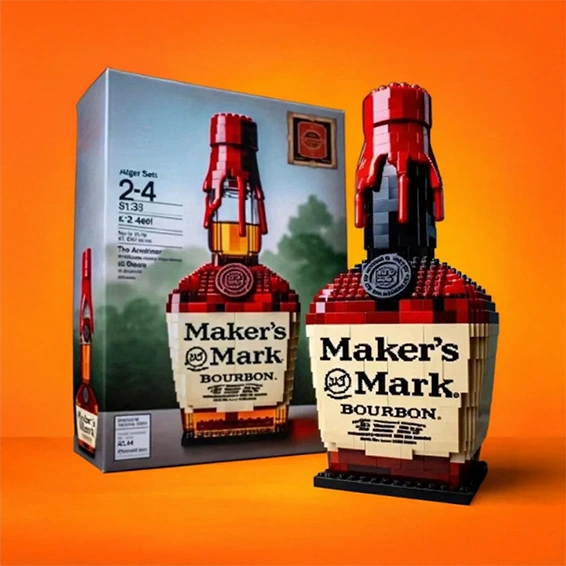 Butelka z klocków - Maker's Mark