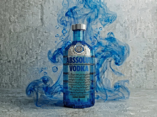 Butelka z klocków - Absolut